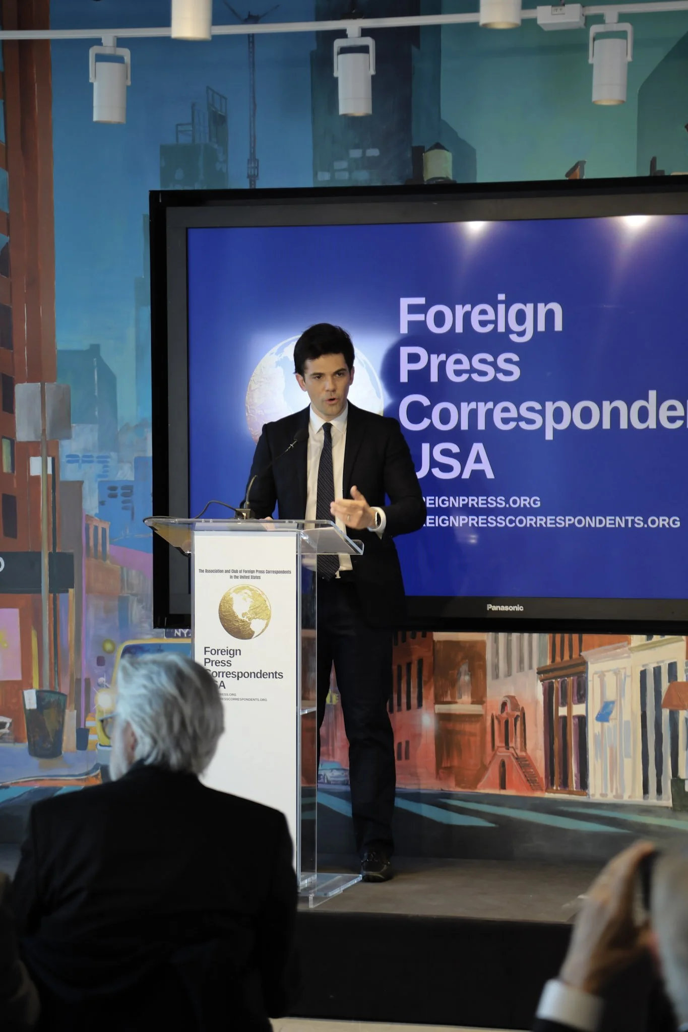 Thanos Dimadis addressed Press Freedom Forum in New York