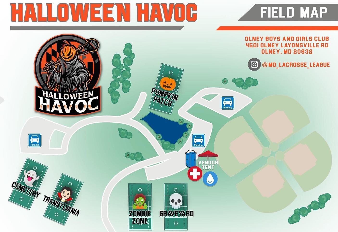 🦇🕯🕸☠ Halloween HAVOC Signups are open!

The tournament will take place on Sunday, October 23rd at the Olney boys and girls club. The cost is $1200 per team with 50% of the money raised going towards the Olney Boys and Girls Club. Team spots are op