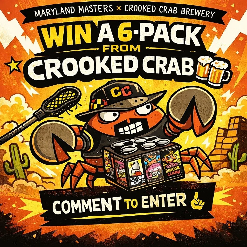 🏈🦀 SUPER BOWL SUNDAY GIVEAWAY 🦀🏈

Maryland Masters &times; Crooked Crab Brewery 🍻

We&rsquo;re giving away a custom Crooked Crab 6-PACK to one lucky winner!

👉 SWIPE to see the jersey options

👀 HOW TO ENTER:
✅ Like this post
💬 Comment your f