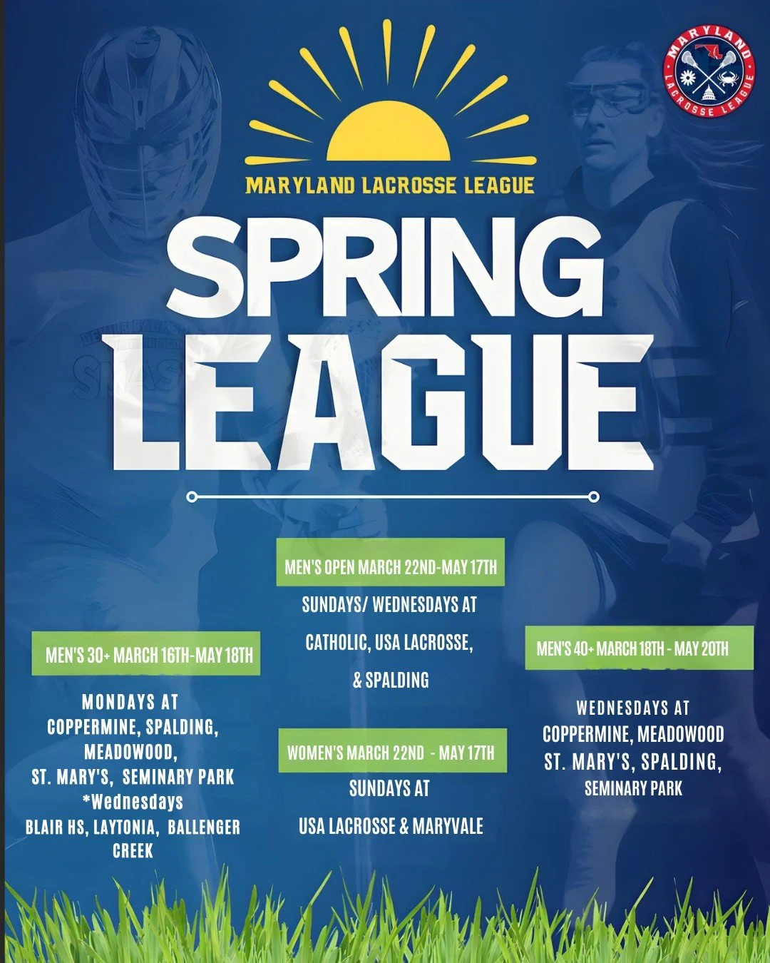 🚨 Spring League Signups Are OPEN! 🚨

Teams and free agents can now register for the MDLL Spring League 🥍

⏰ Team deadline: March 1st
✔️ Men&rsquo;s &amp; Women&rsquo;s divisions
✔️ Multiple locations &amp; weeknights
✔️ Spring + Summer options ava