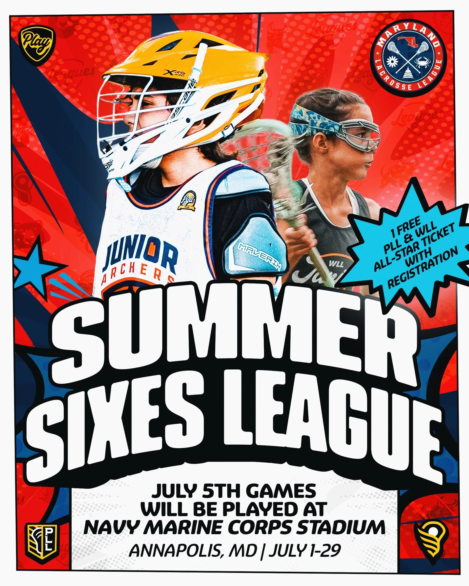 🚨 EARLY BIRD IS LIVE 🚨

The MDLL Community Sixes League is coming to Annapolis this summer &mdash; powered by PLL + WLL,  and this is your chance to lock in early 🔥

⚡️ Fast-paced Sixes format (Olympic style)
⚡️ Short sticks, nonstop action
⚡️ Bui