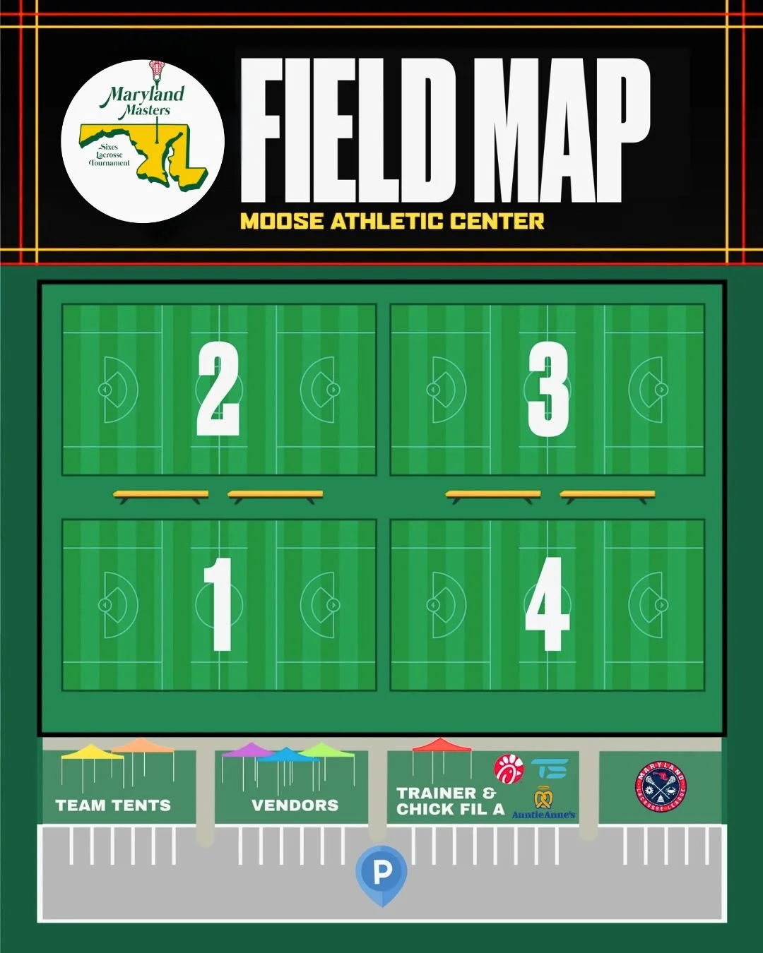 Schedule is now LIVE for the 2026 Maryland Masters Tournament this Saturday at the Moose!

🗓️ This Saturday
📍 Moose Athletic Club 

The full schedule is set and ready on tourney machine ,  check out the field map to get familiar before game day.

W
