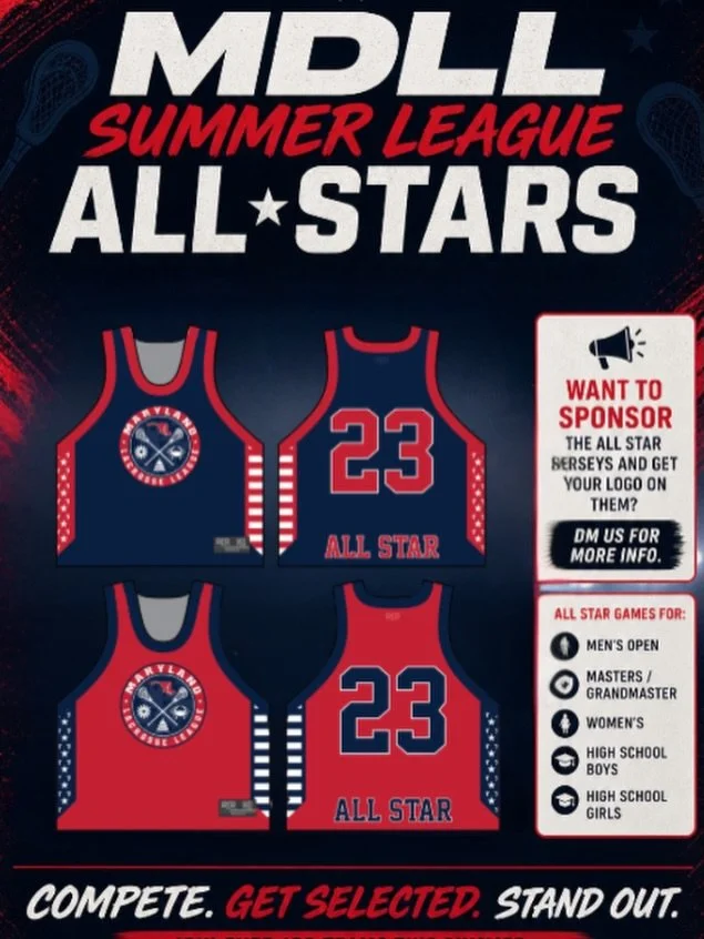 Summer All-Star jerseys just dropped 🔥

Compete all summer.
Earn your spot.
Get selected.

⭐️ Men&rsquo;s Open
⭐️ Men&rsquo;s Masters / Grandmasters
⭐️ Women&rsquo;s
⭐️ High School Boys &amp; Girls

Must be registered in the MDLL Summer League to be