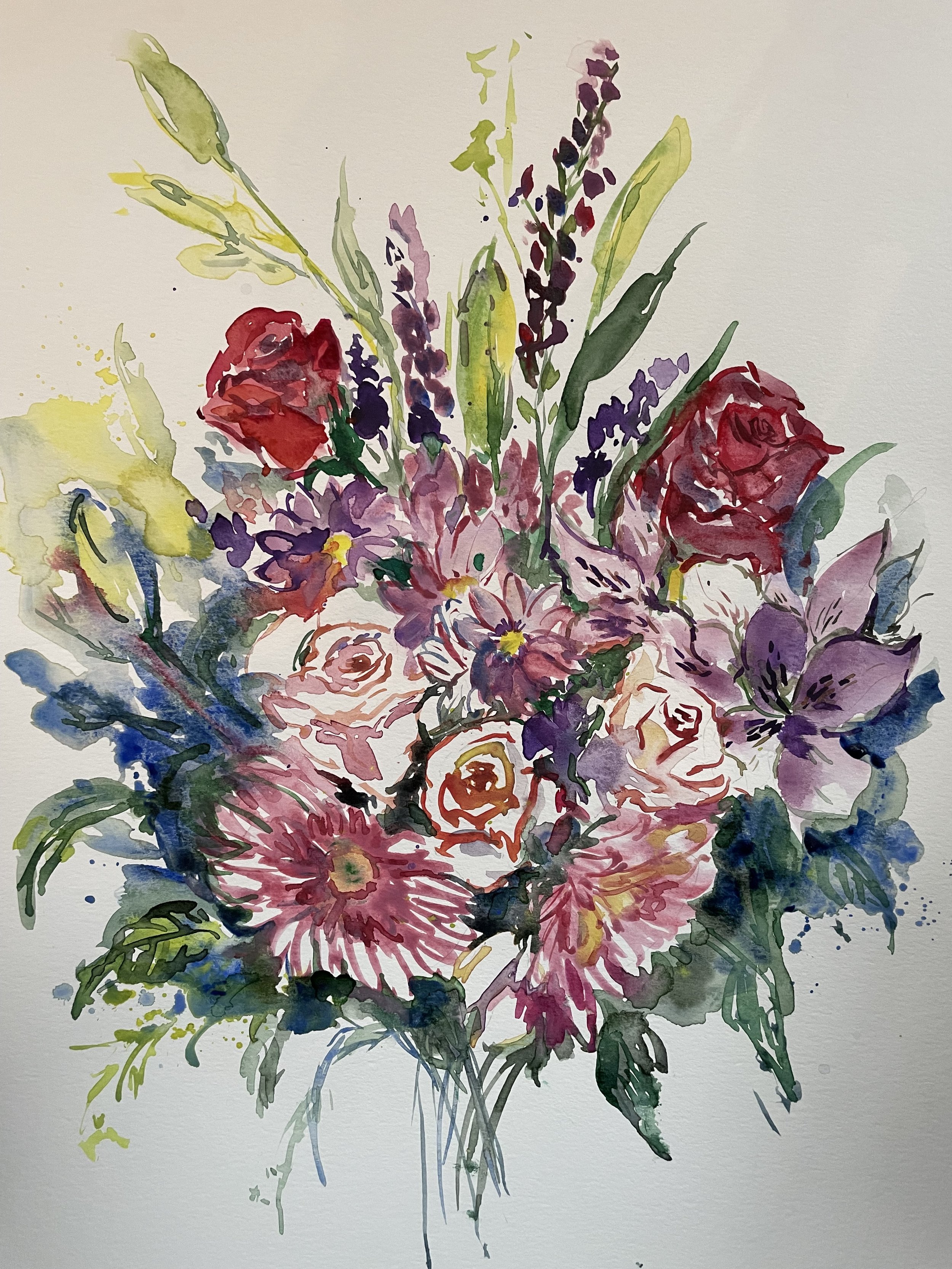 Floral 29 (assortment), watercolor, 14" * 11", $ 200