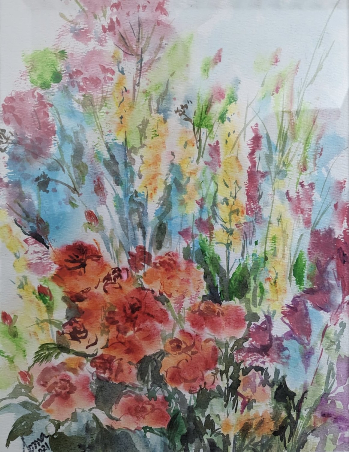 Floral 33 (Assortment) SOLD, watercolor, 14" * 11", $ 200