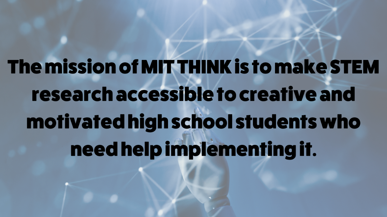 a Finalist in the MIT THINK Scholars Program — Inspirit AI