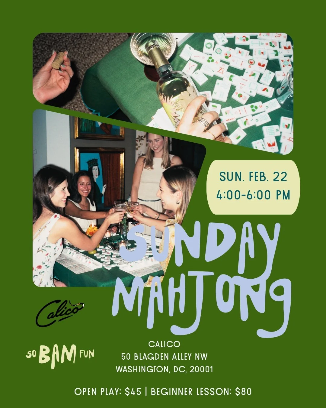 SUNDAY MAHJ - Mahjong Party!