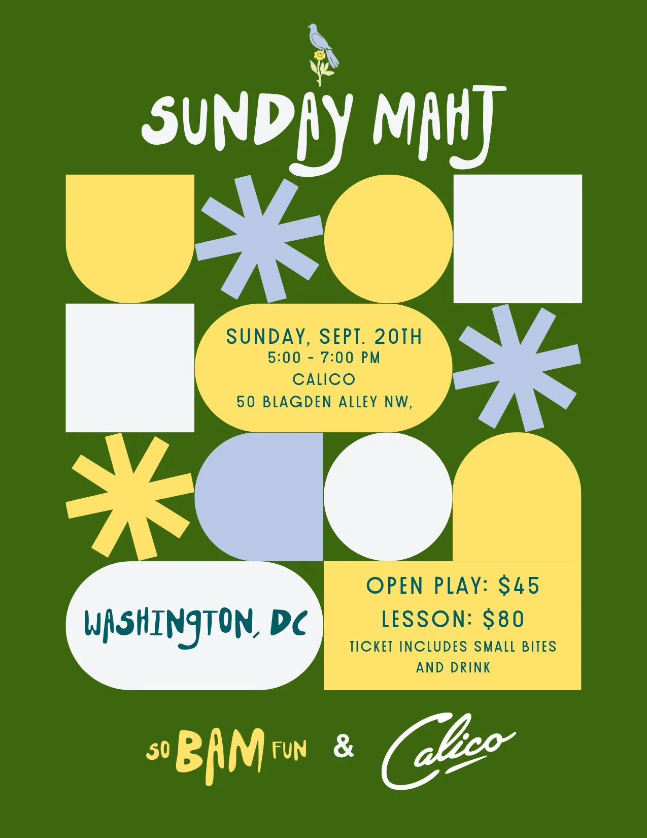 SUNDAY MAHJ - Mahjong Party!