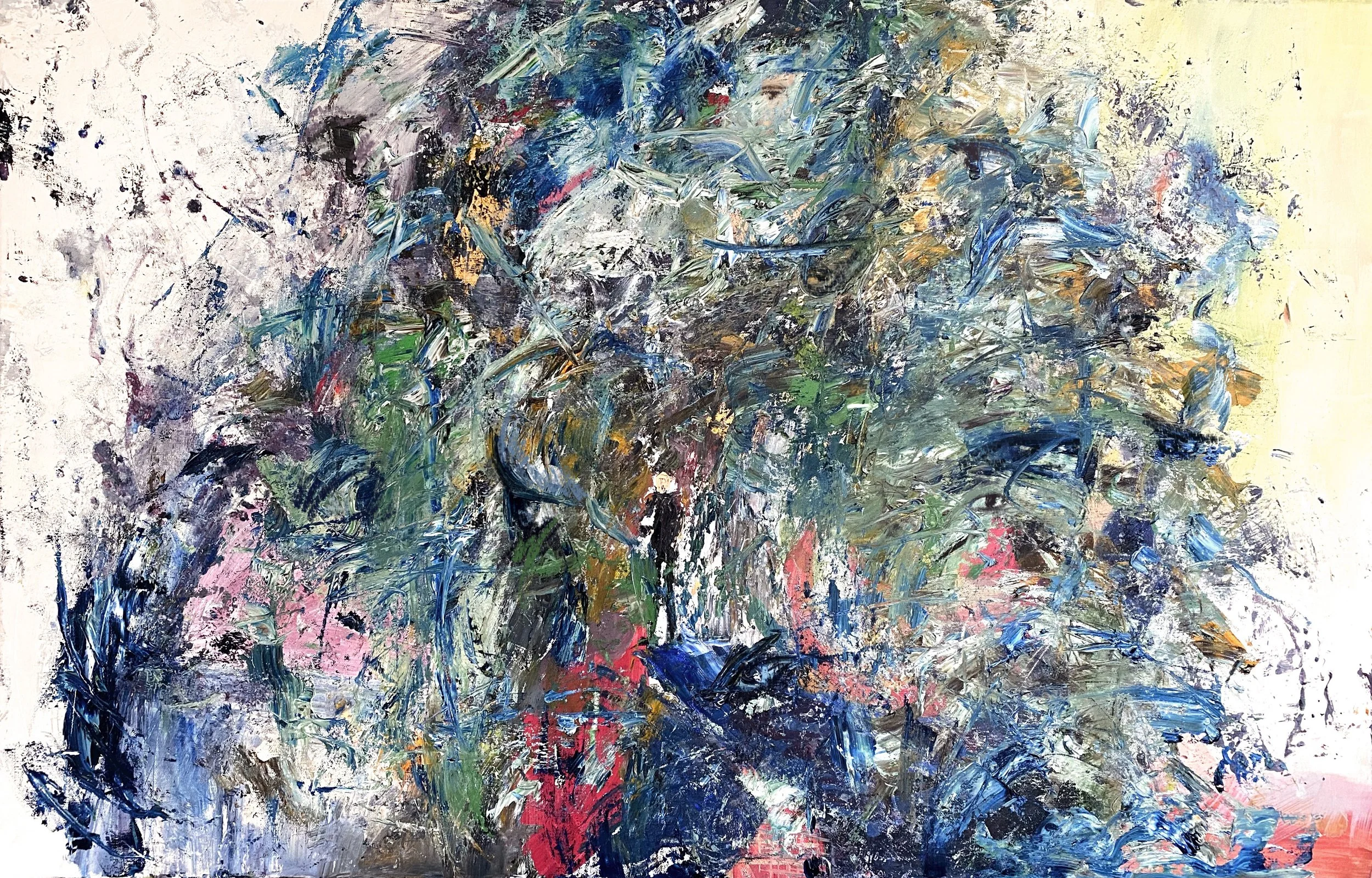 Faces of Time, 2023
36x54", Oil on canvas