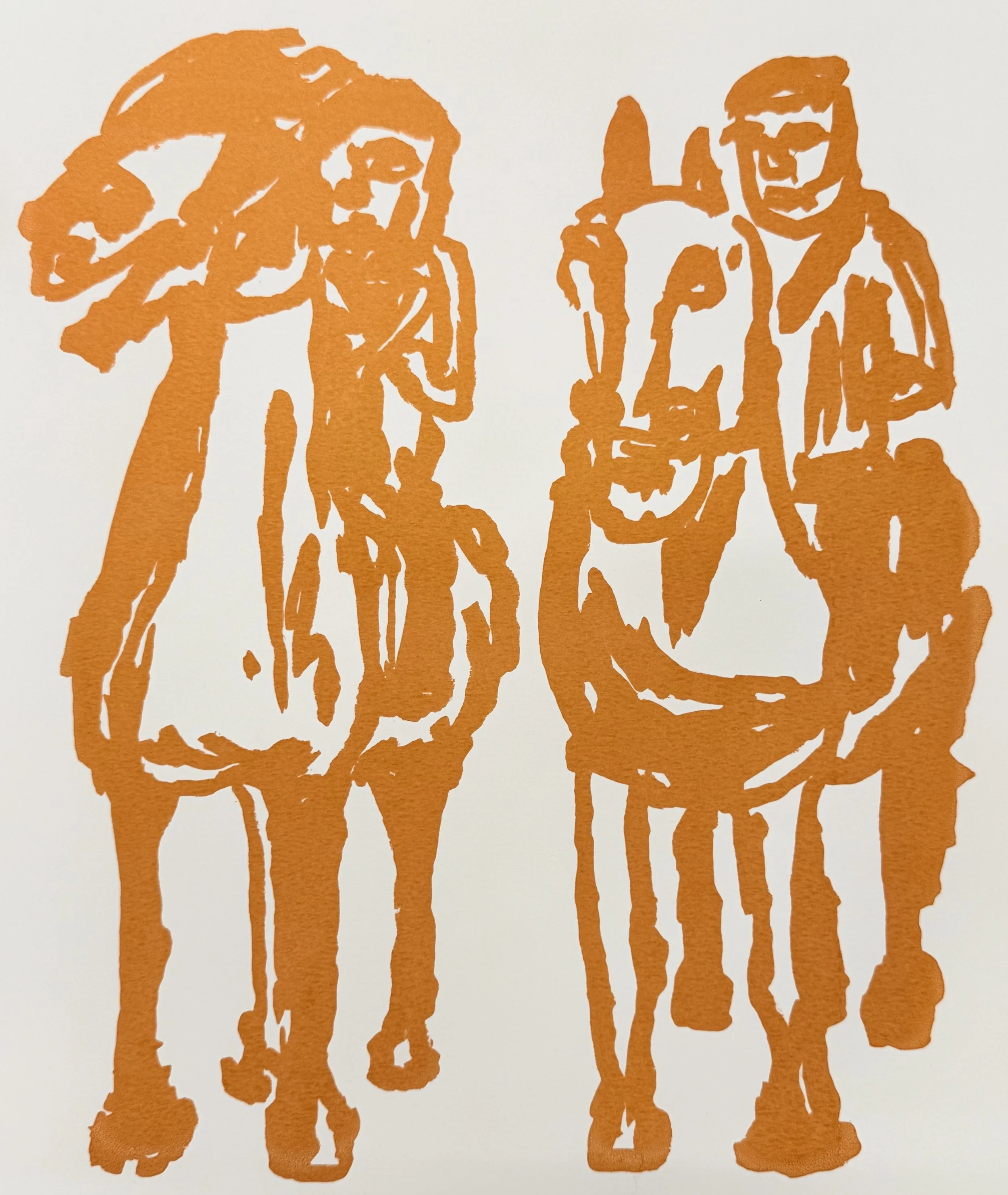 Han Dynasty Clay Horse and People, 2025
11x17", Print on paper