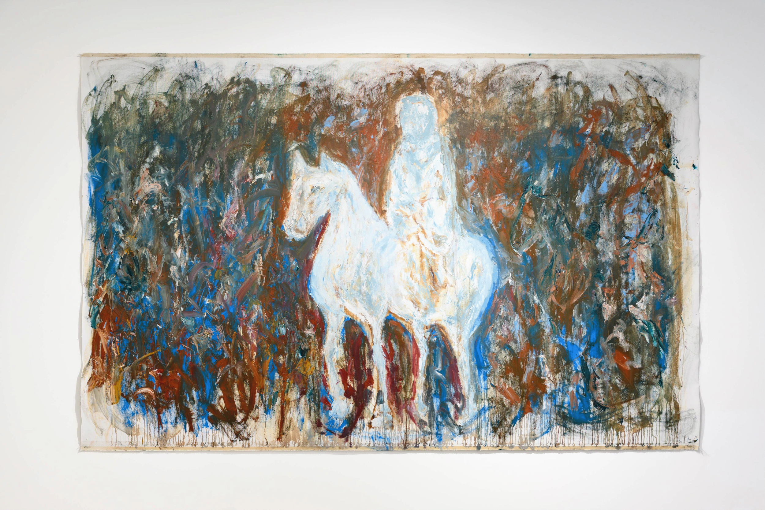 Han Dynasty Clay Horse, 2025
72x113", Oil on canvas