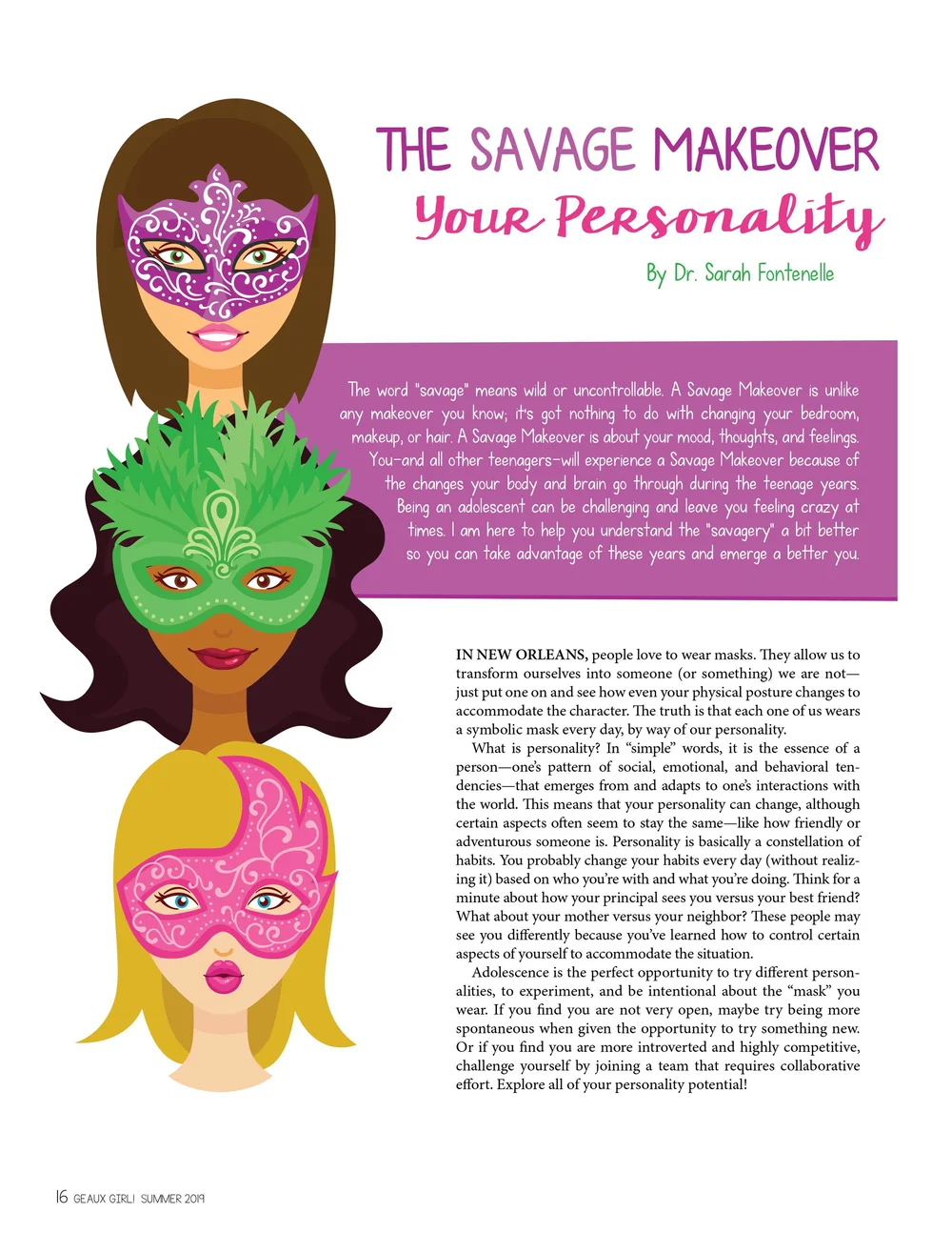 Issue 5 NOLA Personality Quiz — Fontenelle psychology