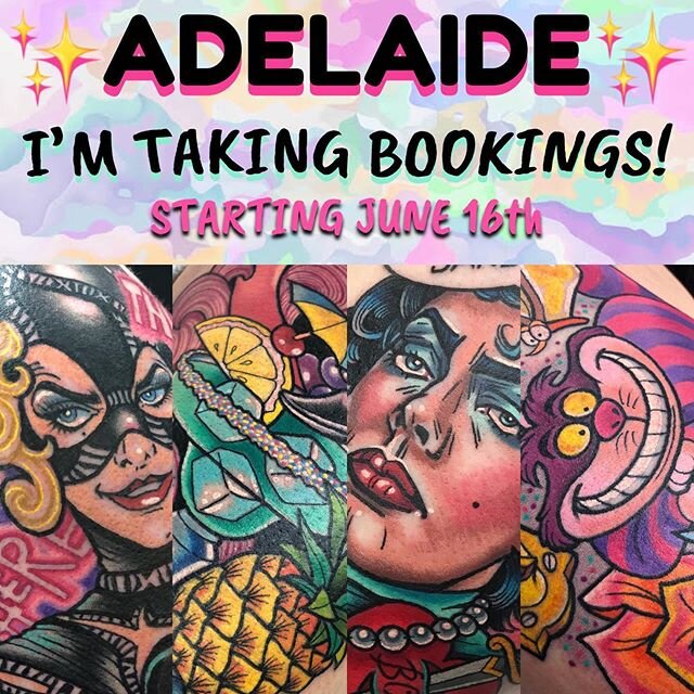 💖ADELAIDE BOOKINGS💖
Hey, Radelaide! Finally the tatt lockdown is coming to an end &amp; I&rsquo;m now taking appointments! ✨
If you are currently on my books &amp; had an appointment affected by Miss &lsquo;Rona, please check your emails 💖 you guy
