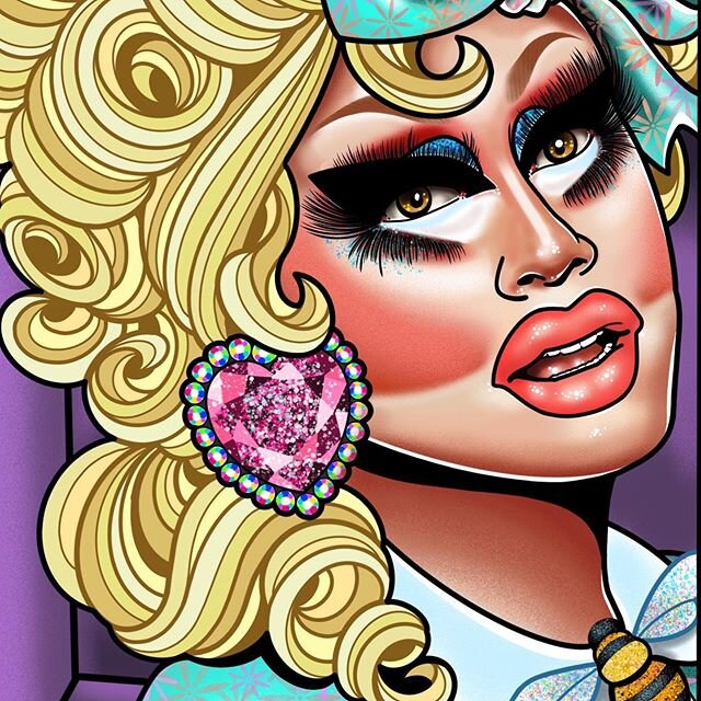 ✨💅🏼🐝💅🏼✨
Details on this portrait of a subtle &amp; demure woman @trixiemattel 🐝💅🏼✨ check my feed for the full fantasy ✨
Buckling up for a day of admin &amp; emails 📬 thanks everyone for your patience while life drama happened... you&rsquo;ll