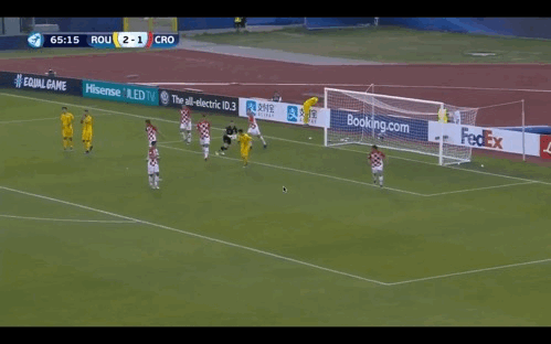 Tudor Baluta interception and goal.