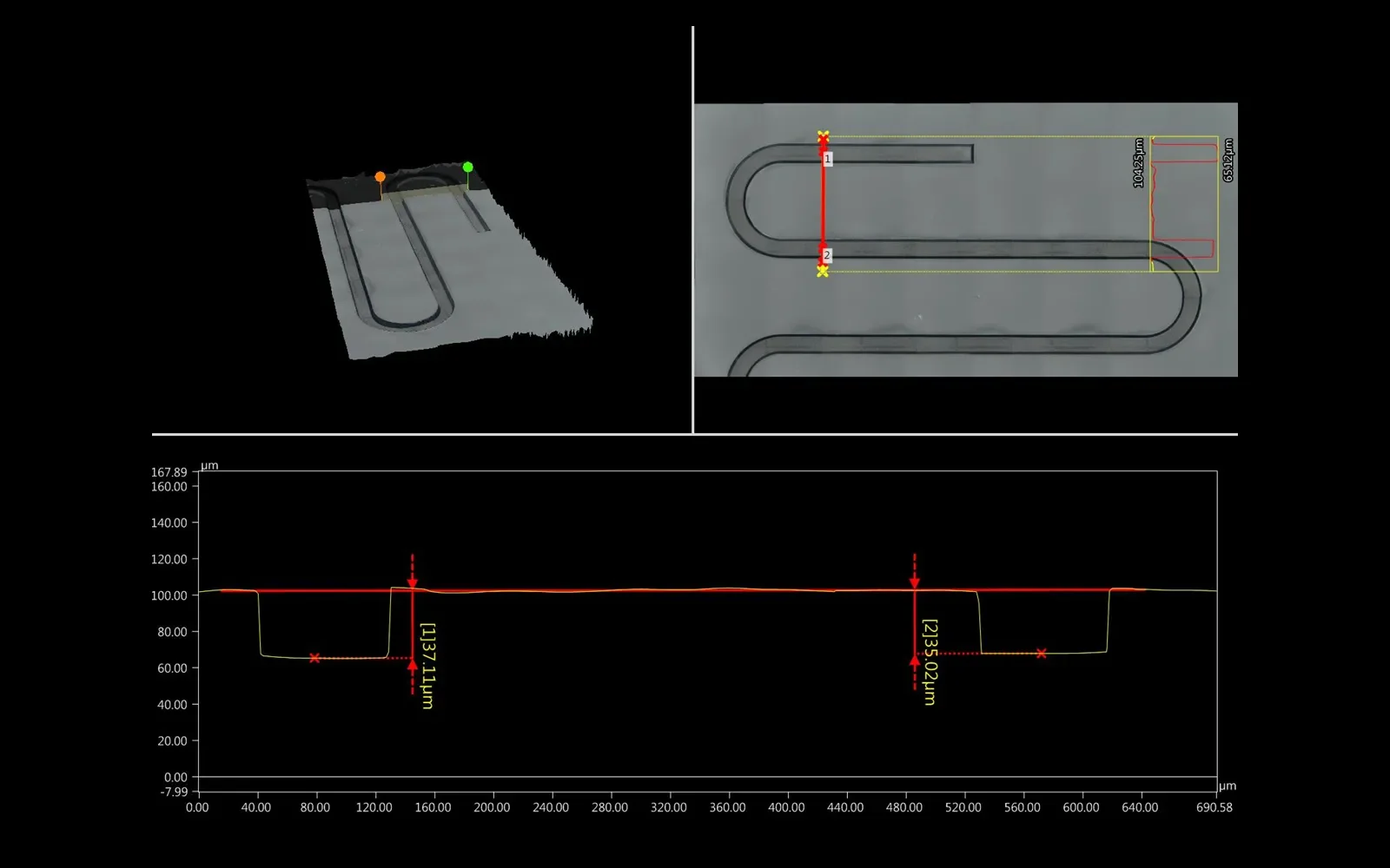 Laser etched microfluidic channels on quatz