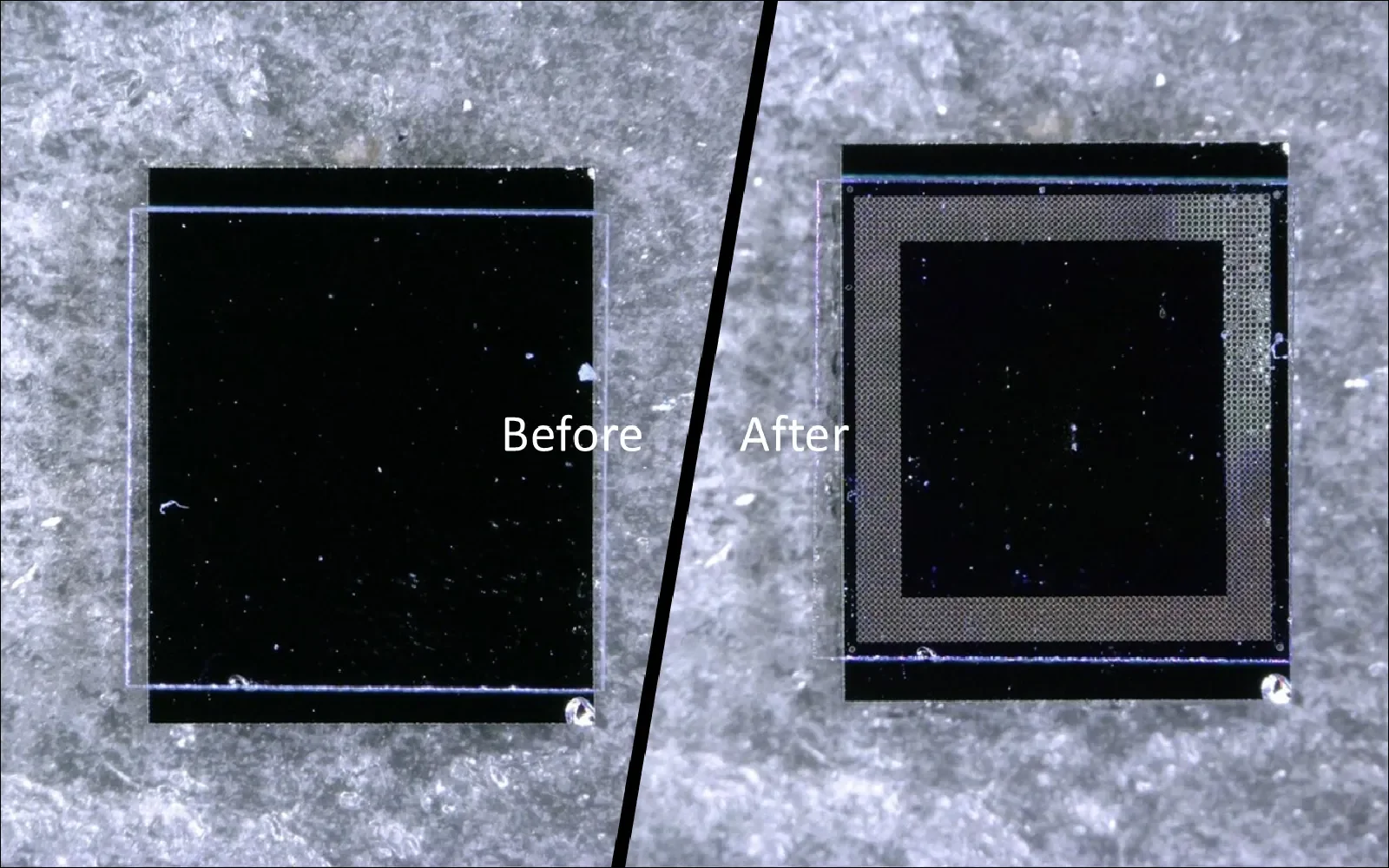 Localized silicon-glass laser welding for precision packaging