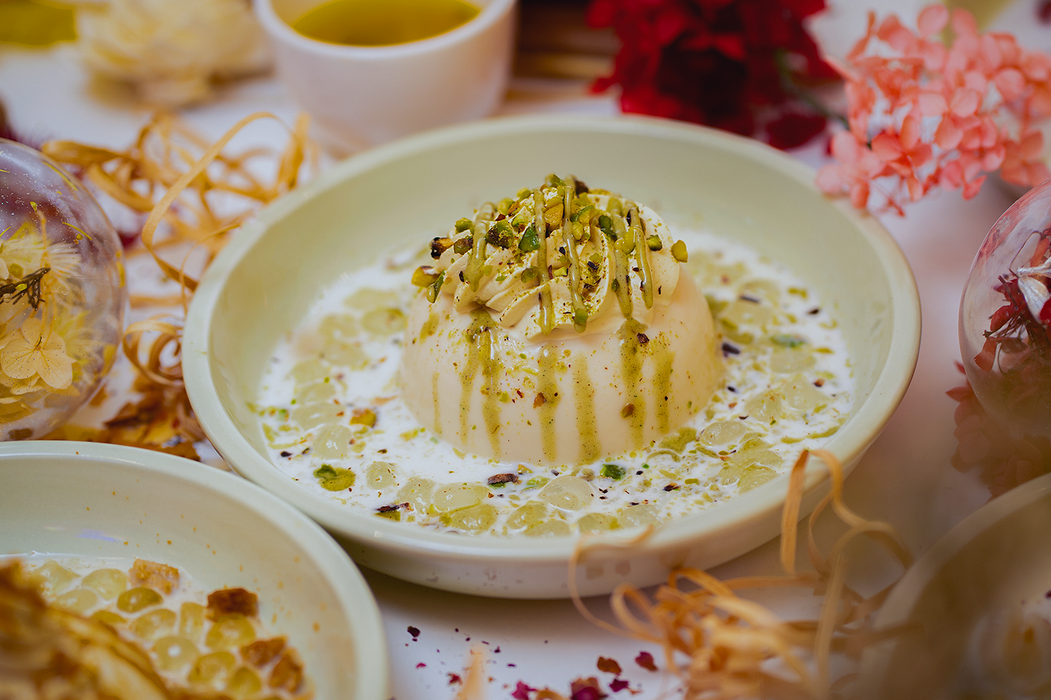 Dessert photography for Sydney restaurant - coconut dessert