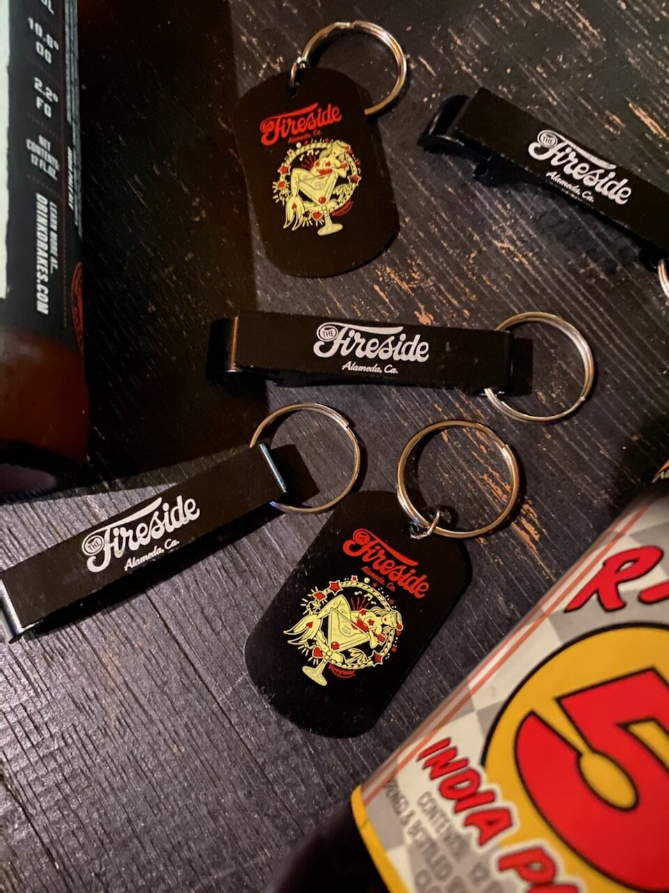 Fireside Bottle Opener or Key Tag