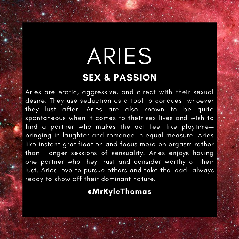 What Does Aries Mean Sexually