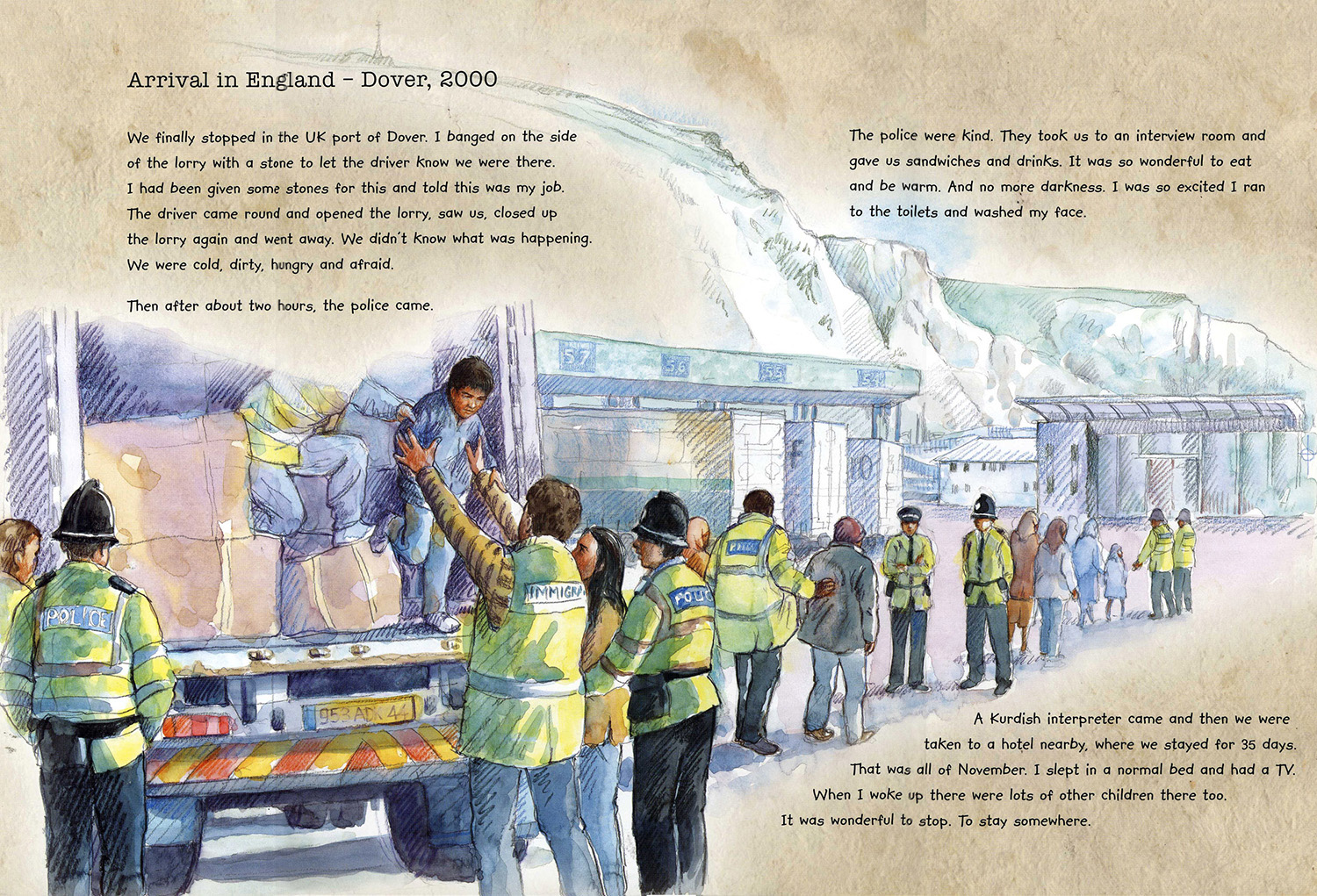 Arriving in Dover from ‘Mohammed’s Journey’