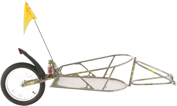 single track bike trailer