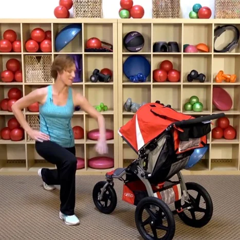  Diagonal Stroller Lunge – Stroller Strides