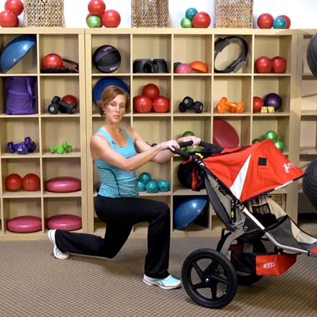 Alternating Stroller Lunge – Stroller Strides
