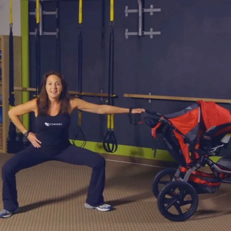  Side Squat Walk With Stroller – Stroller Strides