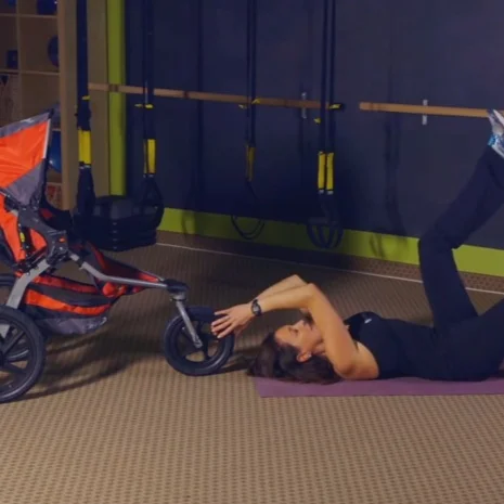  Leg Lifts Using the Front Stroller Wheel – Stroller Strides