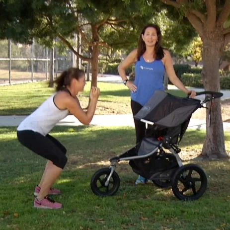  BOB Gear &amp; FIT4mom Stroller Exercises – 180 Jump