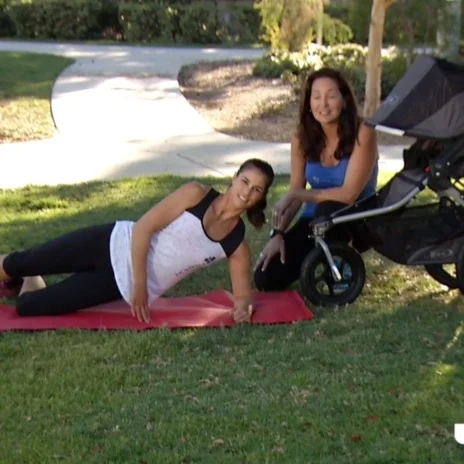  BOB Gear &amp; FIT4MOM Stroller Exercises – Side Plank w/ Oblique Crunch