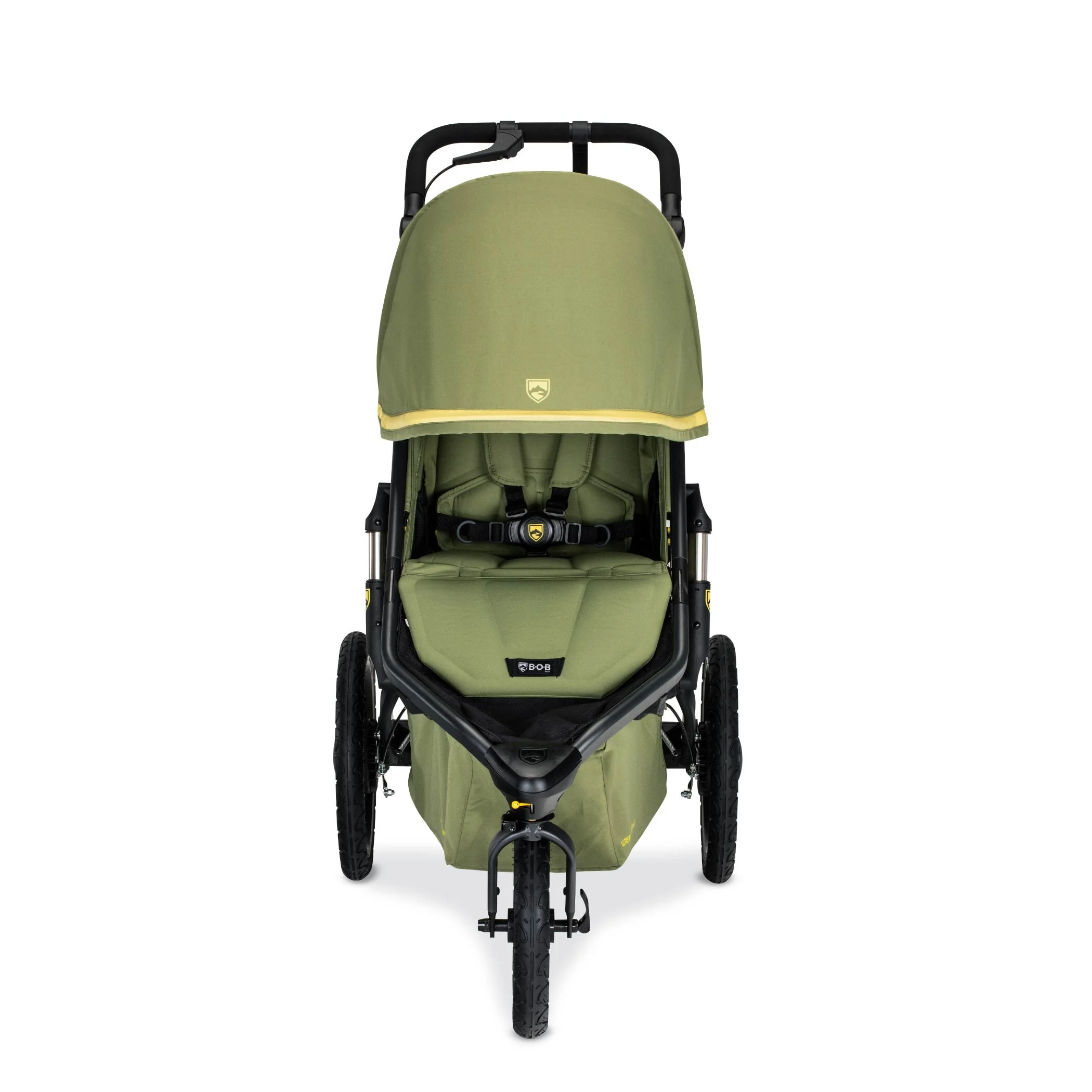 green bob stroller
