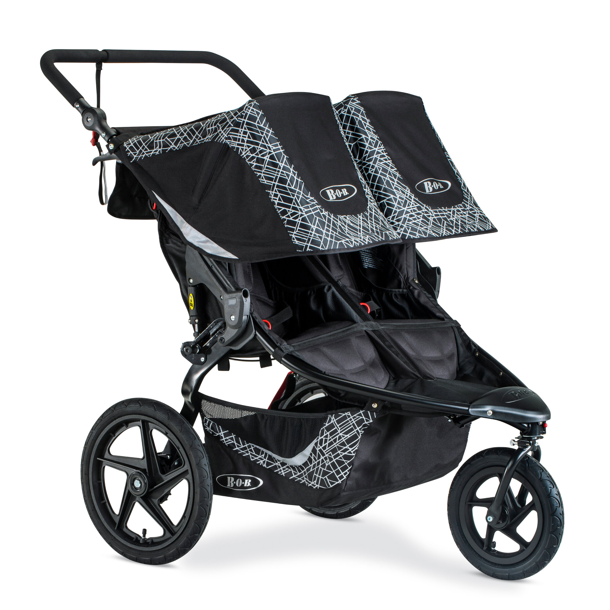 Revolution Flex 3.0 Duallie Stroller Lunar Black right facing view (with Legacy Logo)