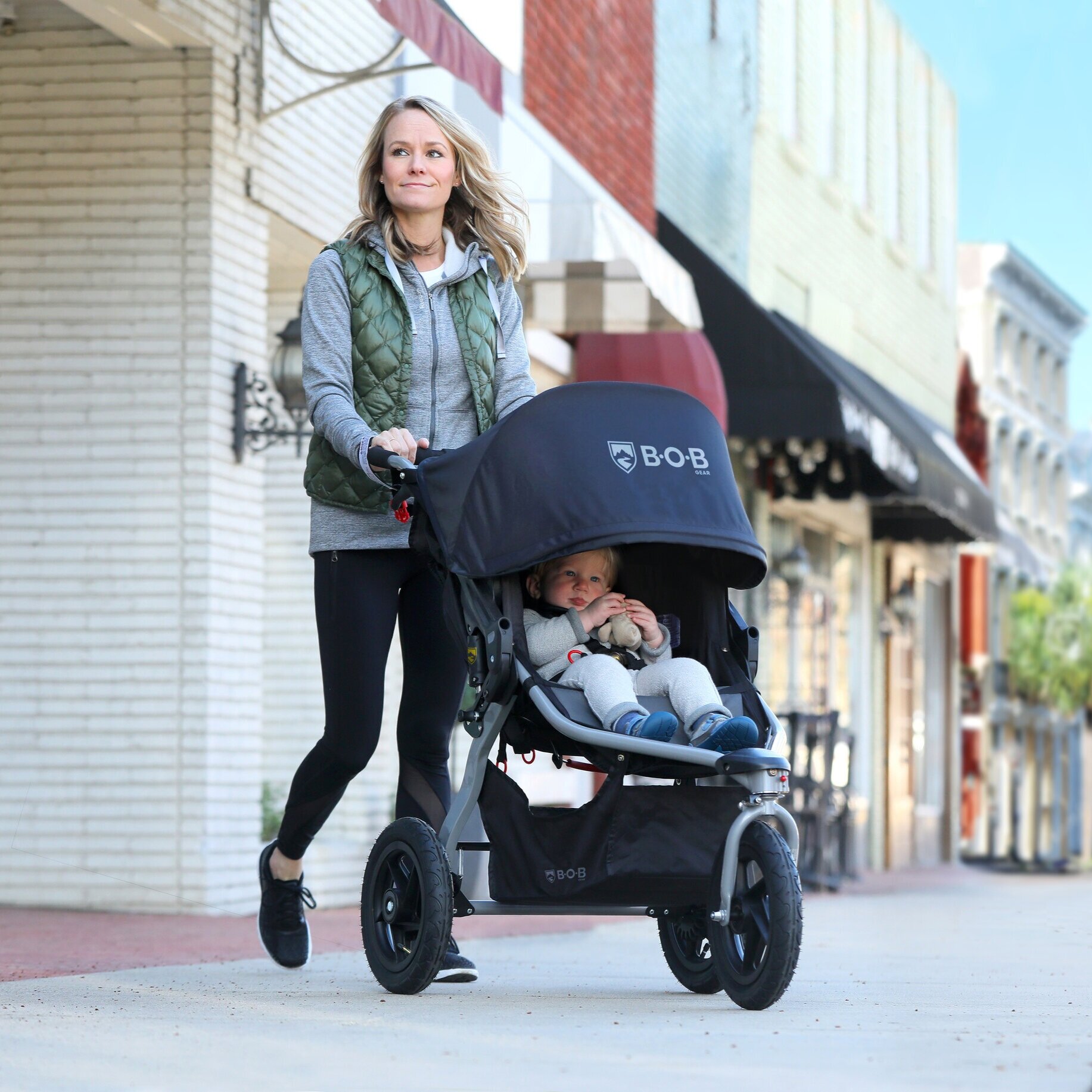 bob rambler jogging stroller in black