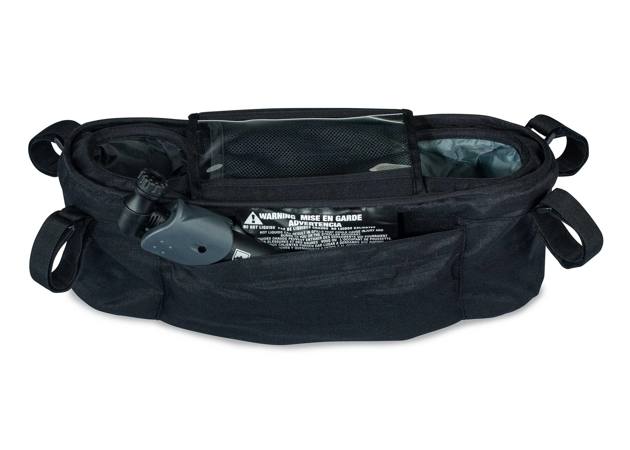 bob handlebar console with tire pump