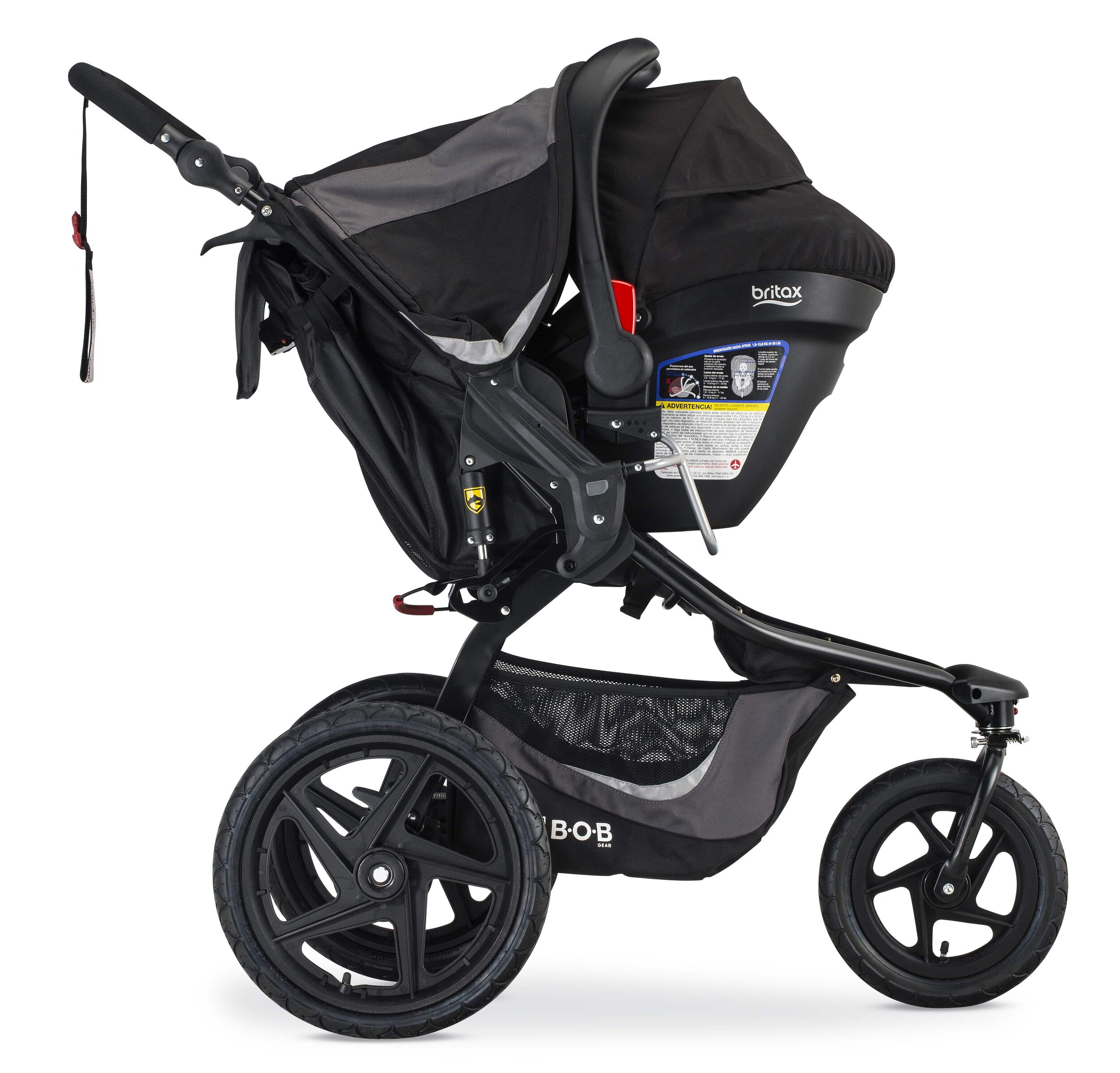 Right Profile of the Revolution Flex 3.0 Travel System with Closed Canopy
