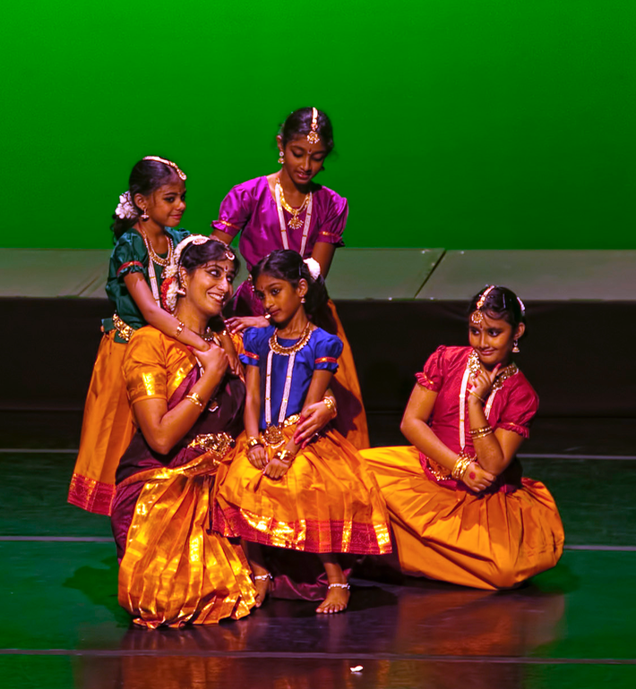 Students with their Guru at Silambam’s 10th anniversary celebrations in 2012.