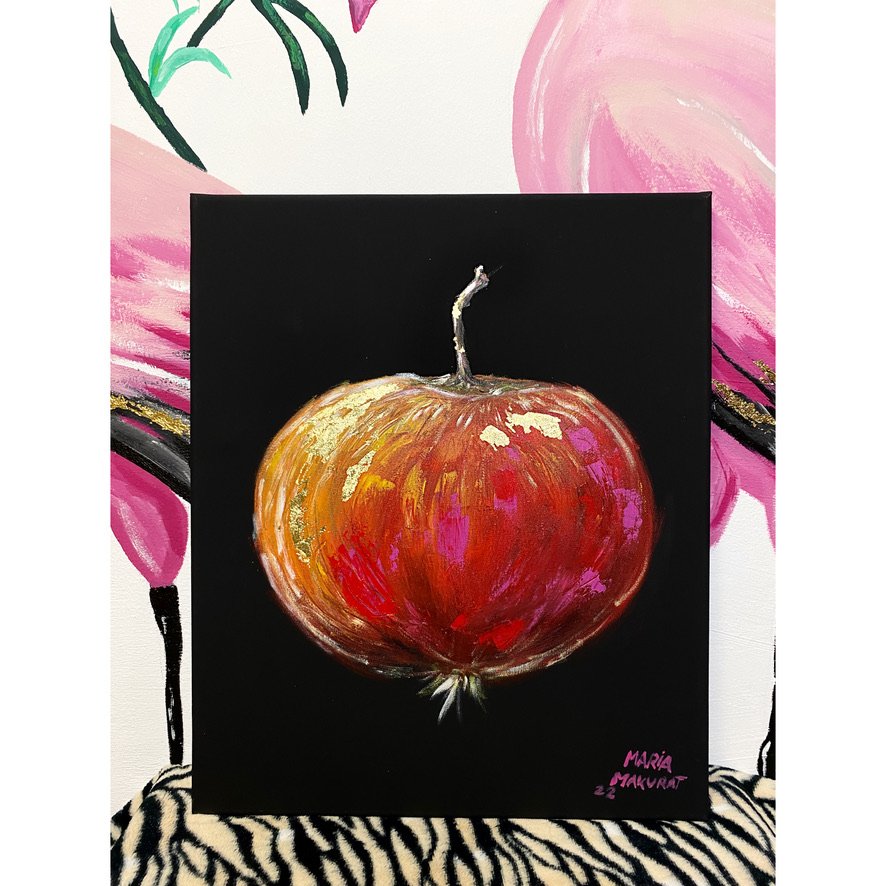 Apple painting by Maria Makurat