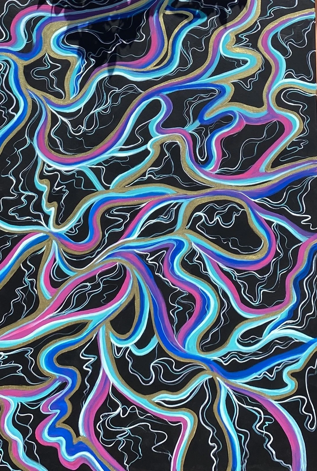 acrylic painting the lines maria makurat