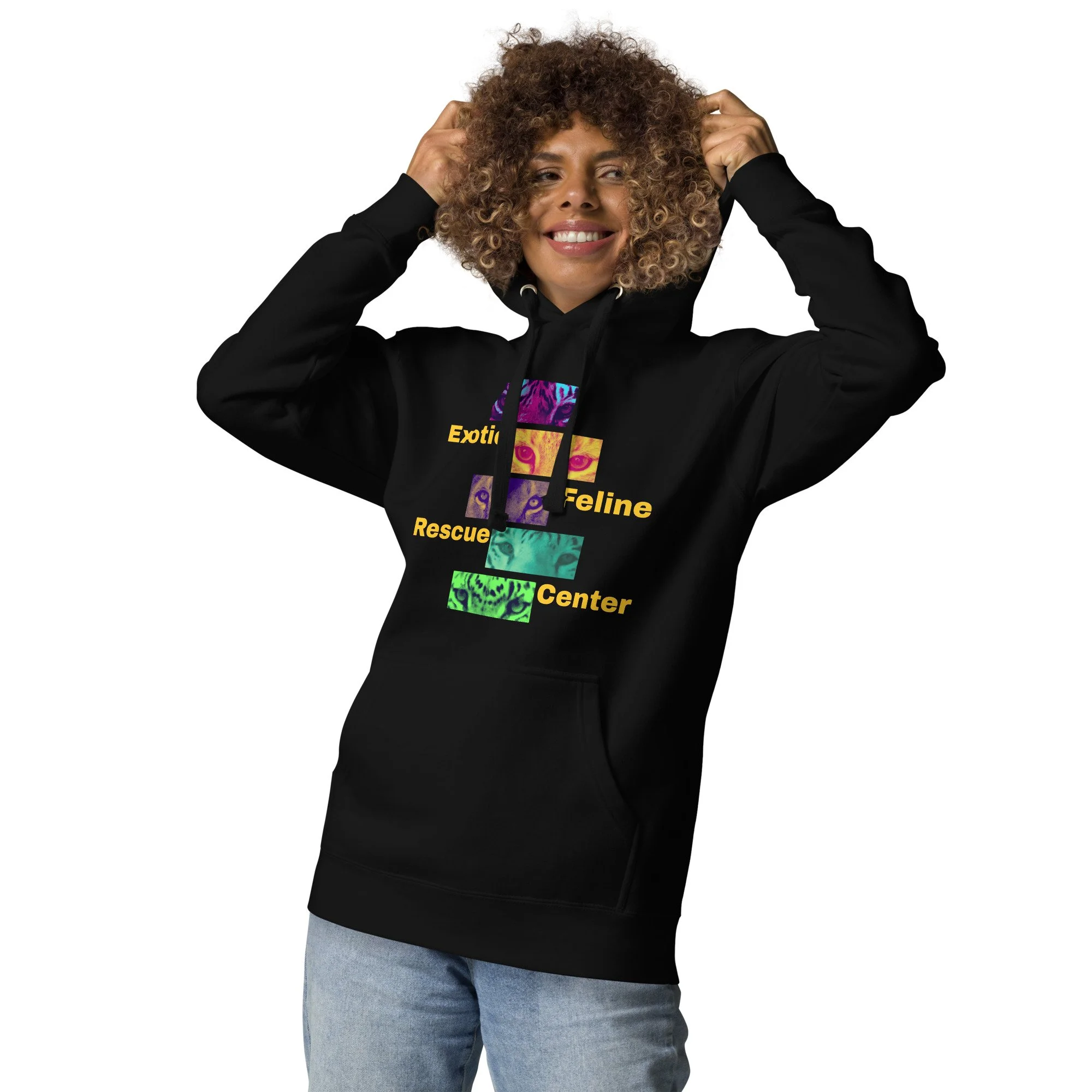 Cat Eye Hoodie Exotic Feline Rescue Center