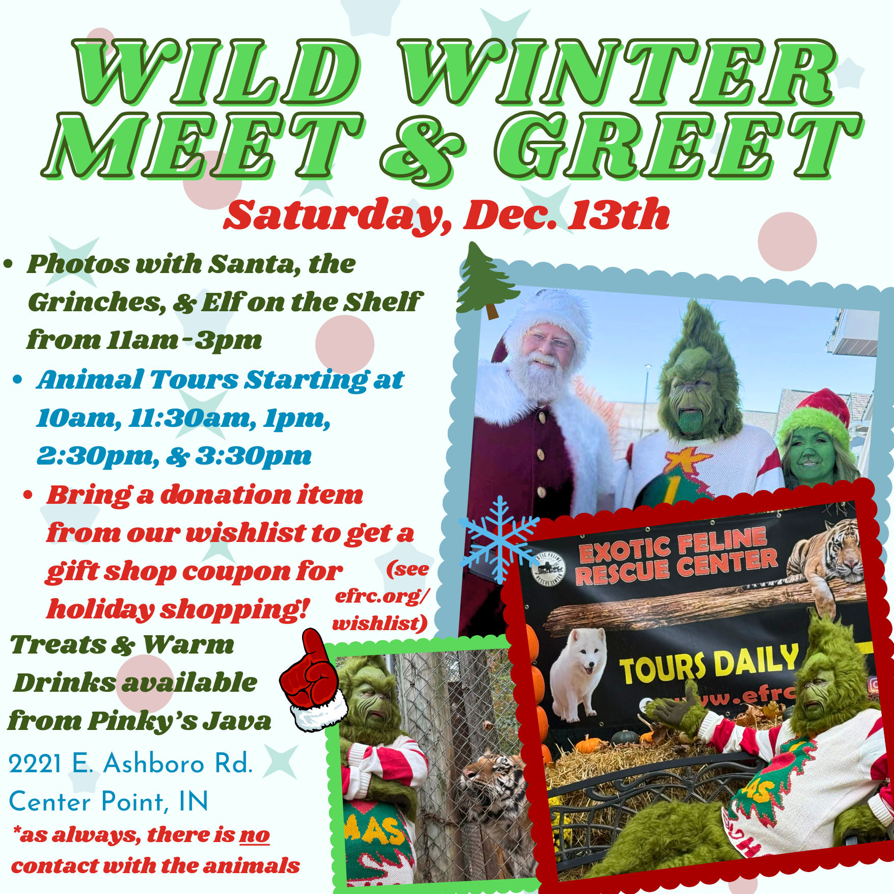 Wild Winter Meet and Greet with the Grinches and Santa!