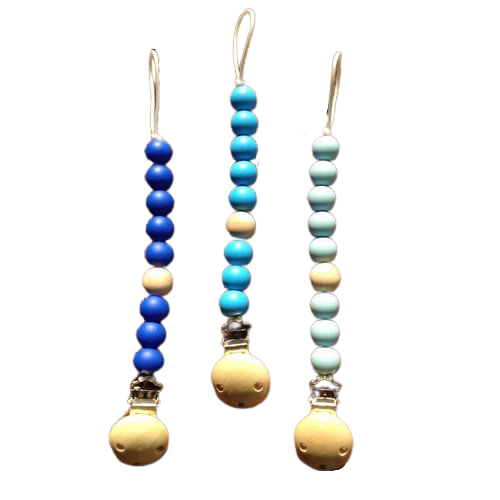 Monochromatic Pacifier Clip