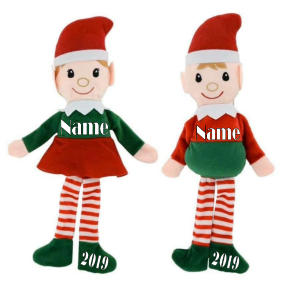 Custom Name Elf Plushie