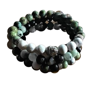 Large Green Jade Stackable Set