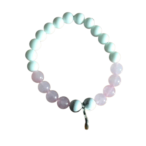 Pink Mom Charm Gemstone