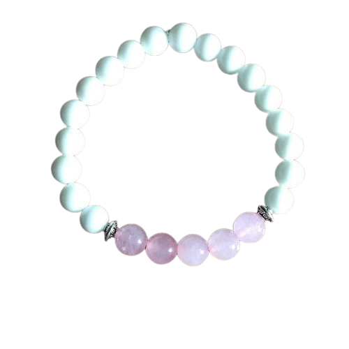 Pink White Gemstone