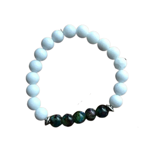 Marble Green Purple Gemstone