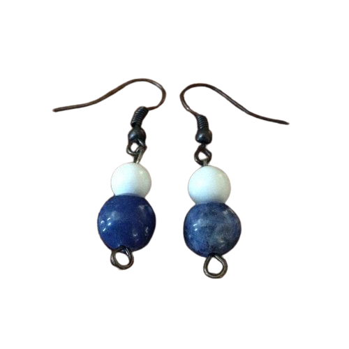 Blue Swirl Earrings