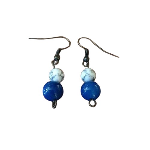 Blue Howlite Earrings